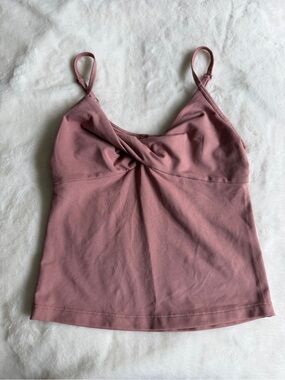Athleta Powervita Twist Cami Pink Size Small